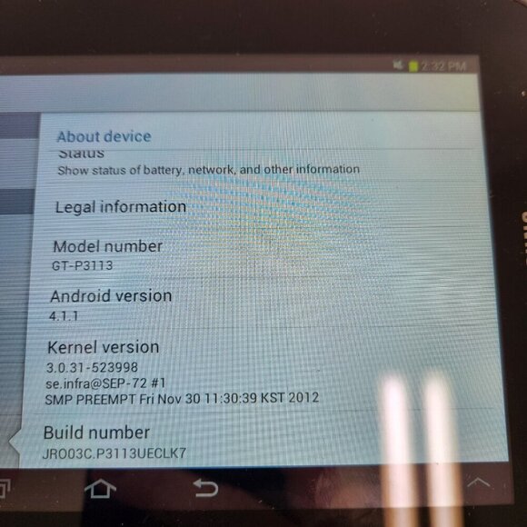 Samsung Galaxy Tab GT-P3113 Wi-Fi Tablet 7" 8GB Android 4.1.1 WORKS - Picture 3 of 12